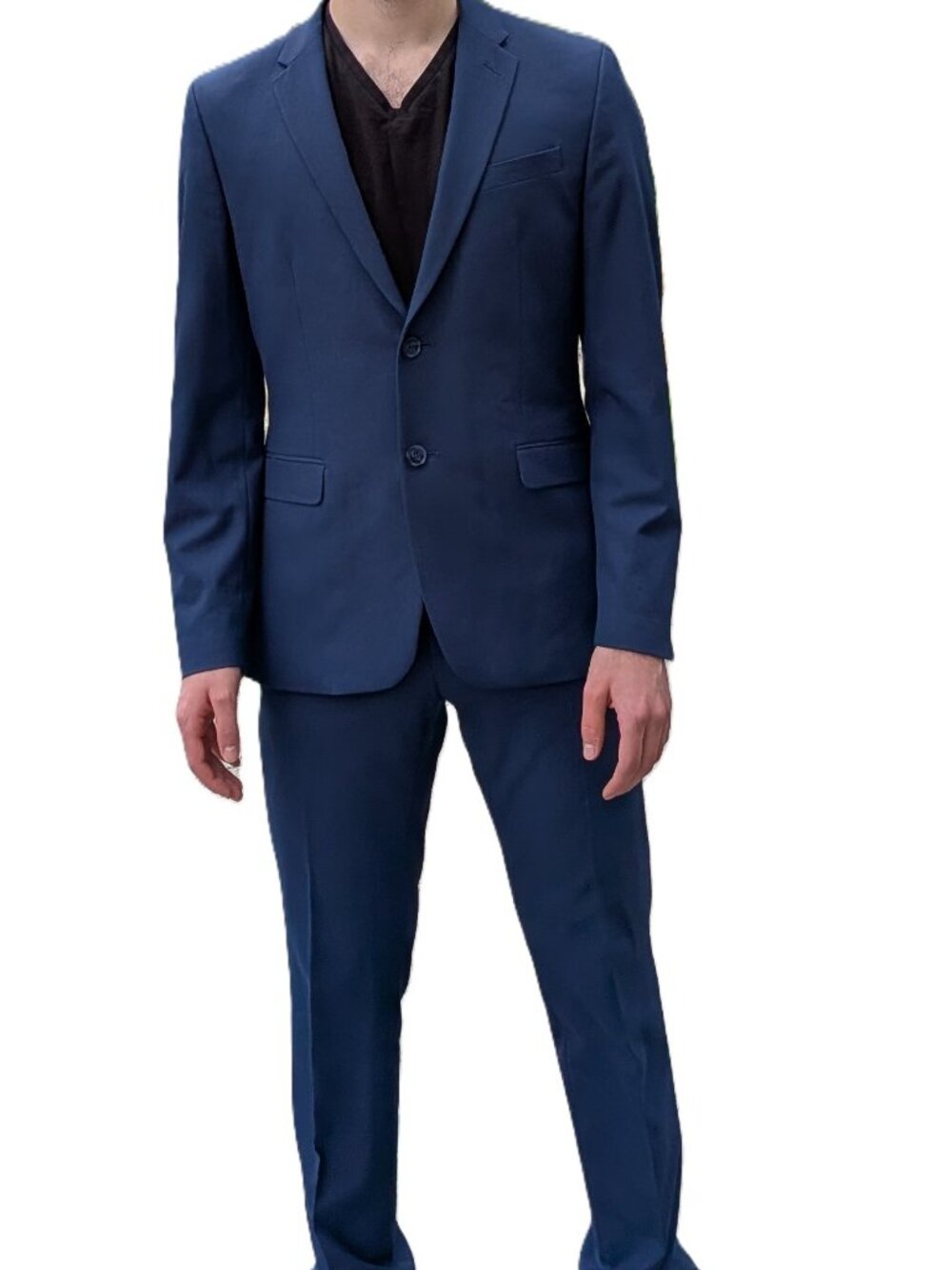 Moores Men’s Navy Suit - Size 40 Short